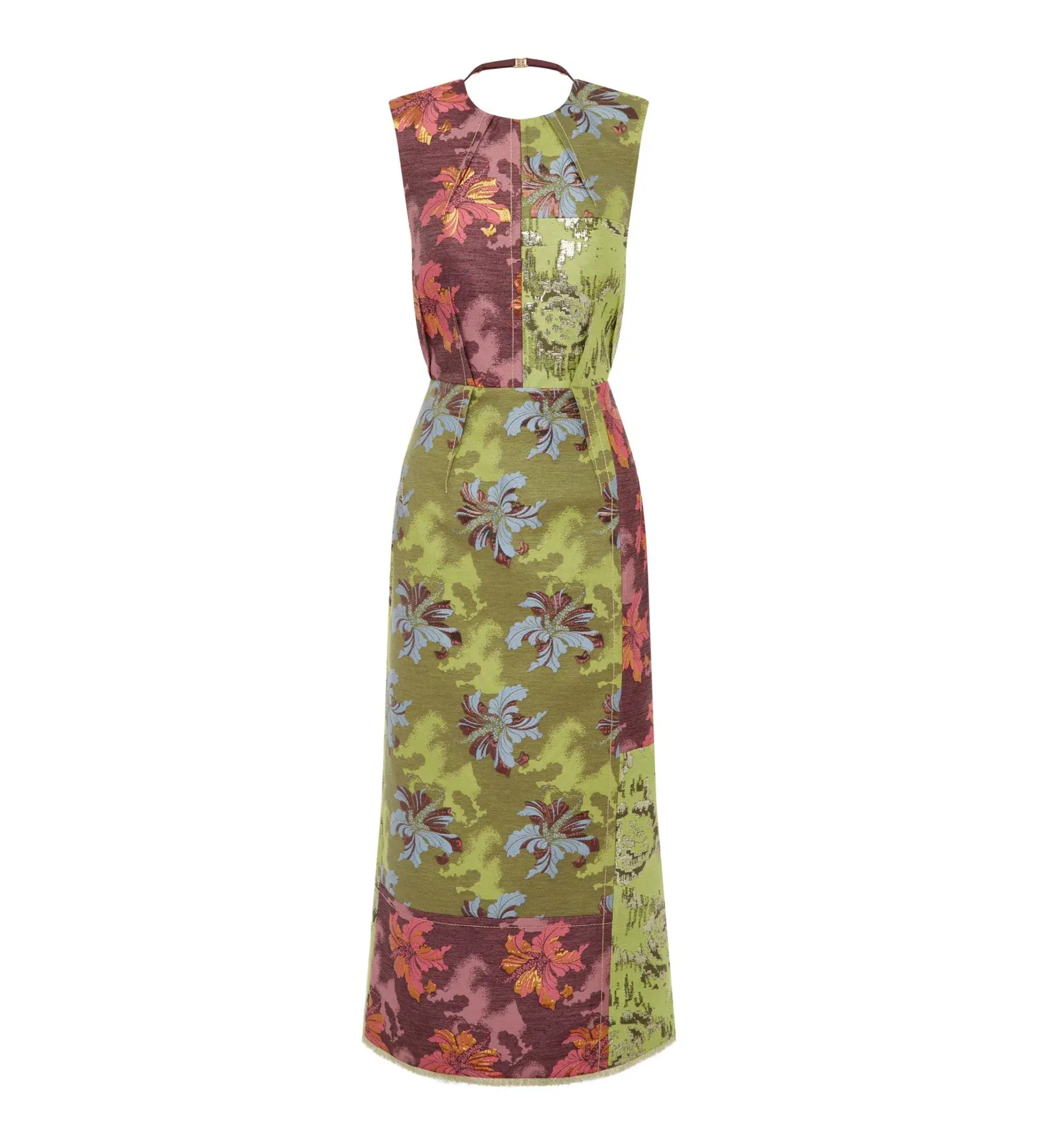 Alemais Adriana Jacquard Midi Gown Multi Floral Size AU 12 - Image 7