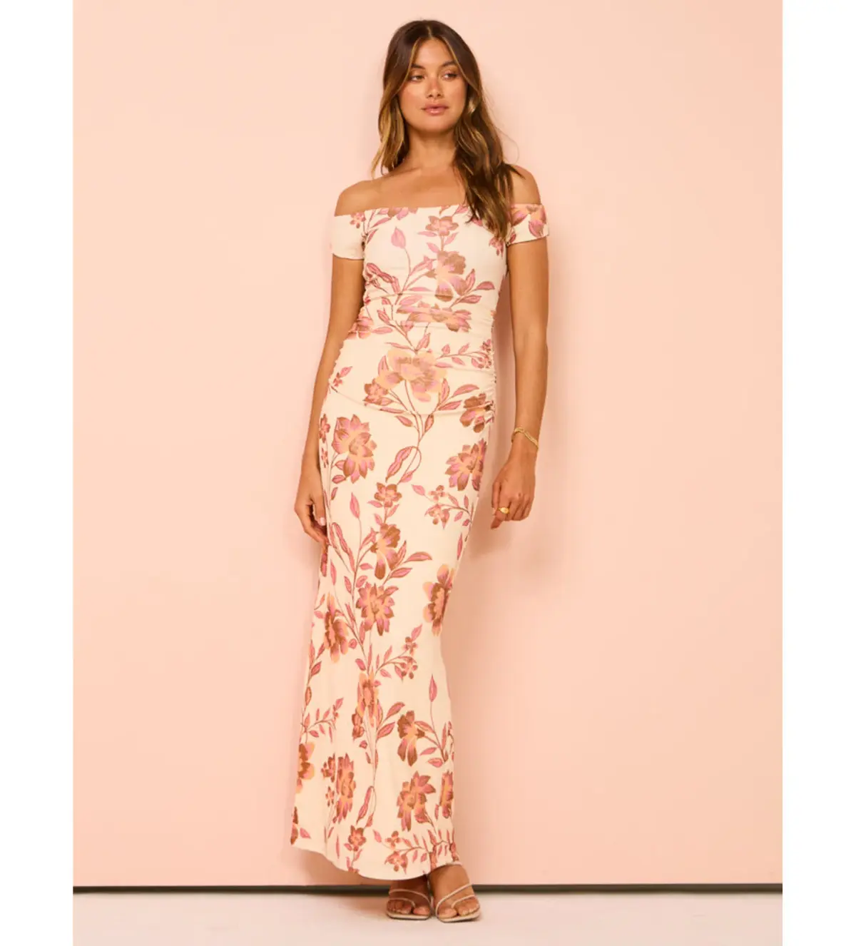 Ownley Ines Midi Dress Vanilla Floral Size XS/AU 6 - Image 2
