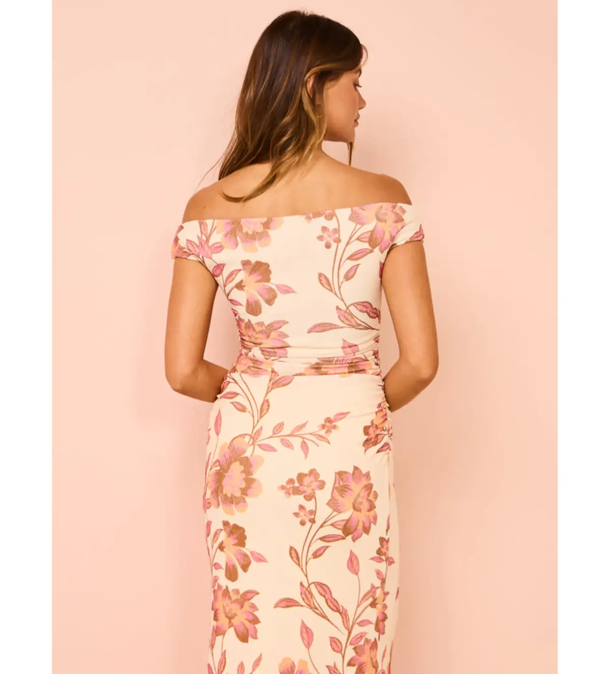 Ownley Ines Midi Dress Vanilla Floral Size XS/AU 6 - Image 4