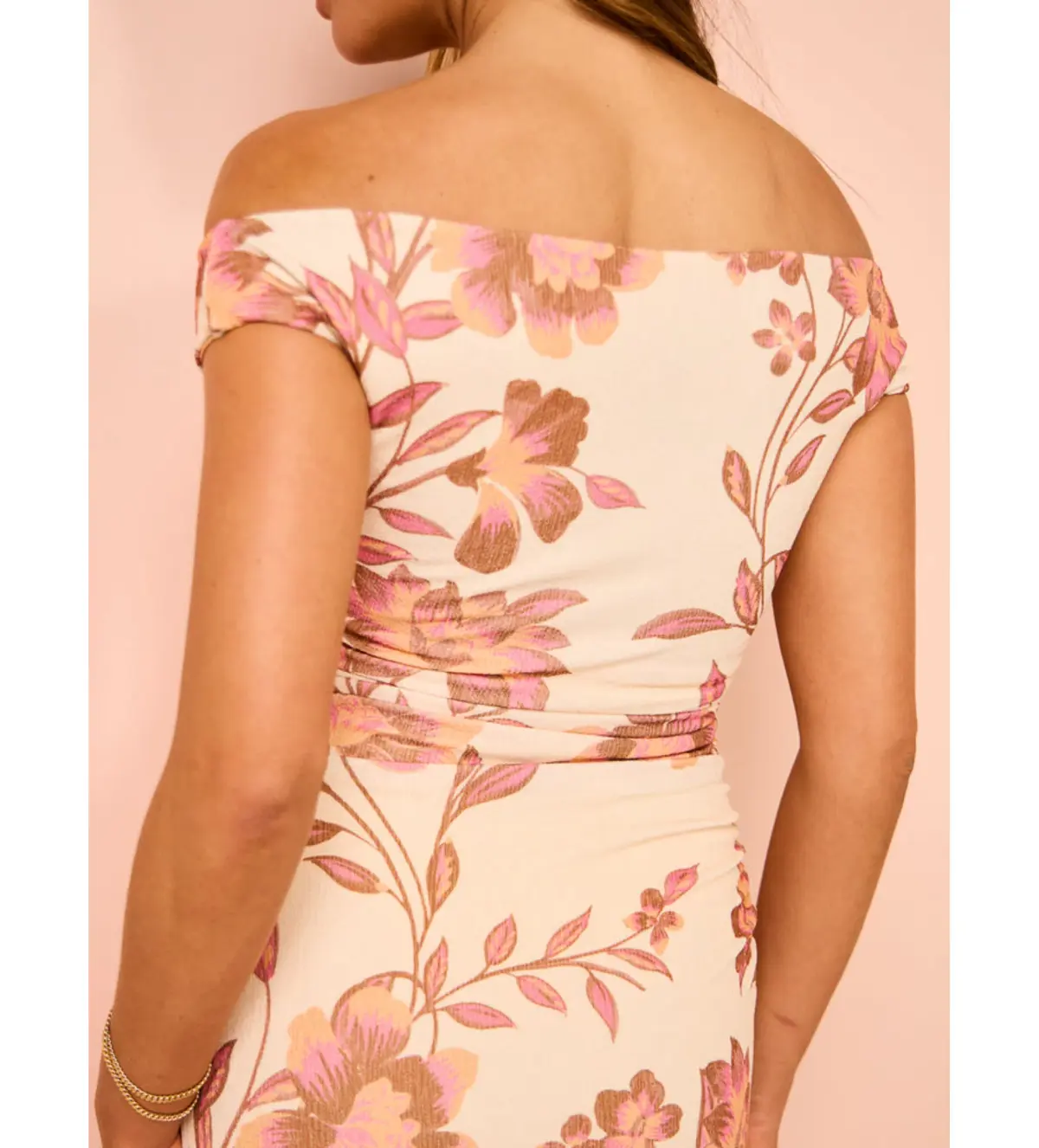Ownley Ines Midi Dress Vanilla Floral Size XS/AU 6 - Image 6