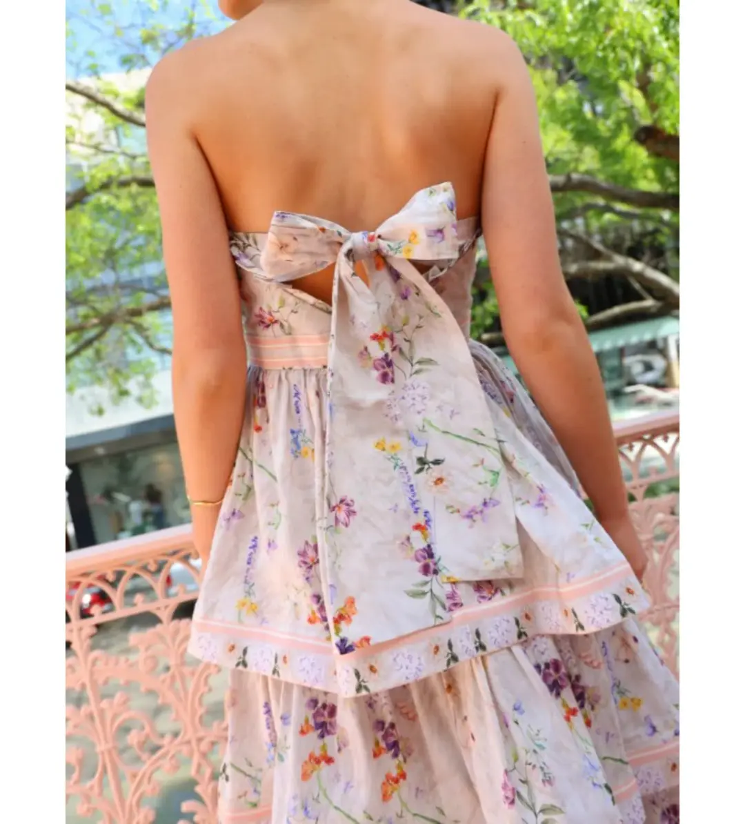 Aqua Blu Heidi Maxi Dress Moonflower Size XS AU 6 for rent on The Volte - main image