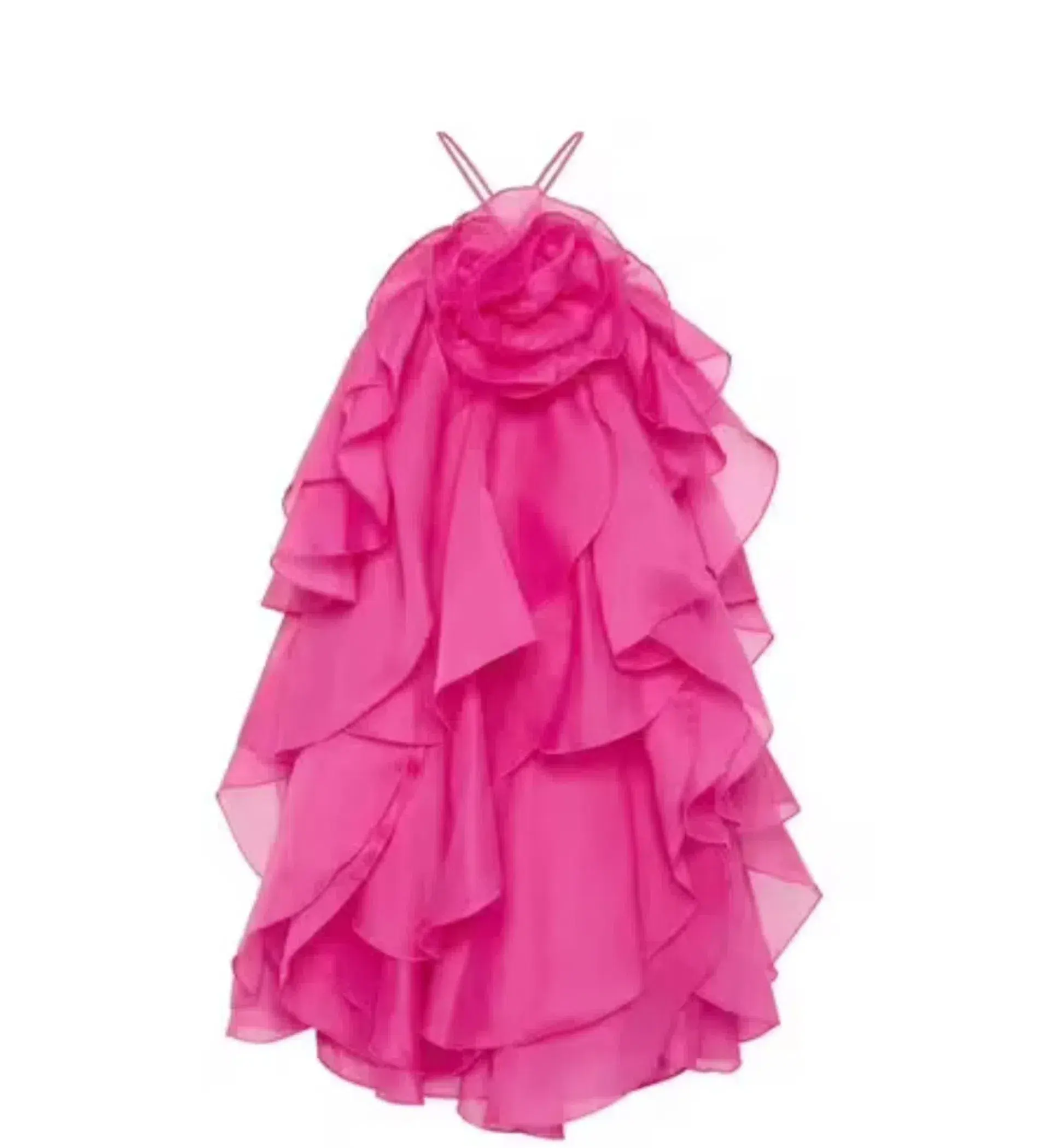 Aje Pandorea Layered Mini Dress Fuchsia Rose Size 6 - Image 6