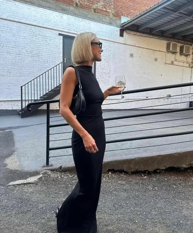 Effie Kats Verona Gown Black Size XS / AU 6 for rent on The Volte - main image