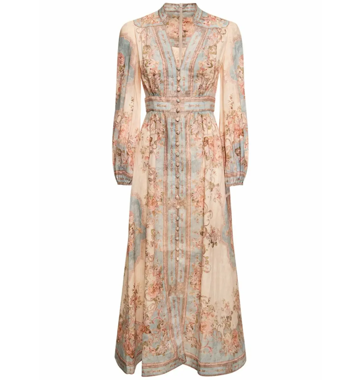 Zimmermann August Plunge Midi Dress Multi Size 2 / Size AU 12 - Image 1