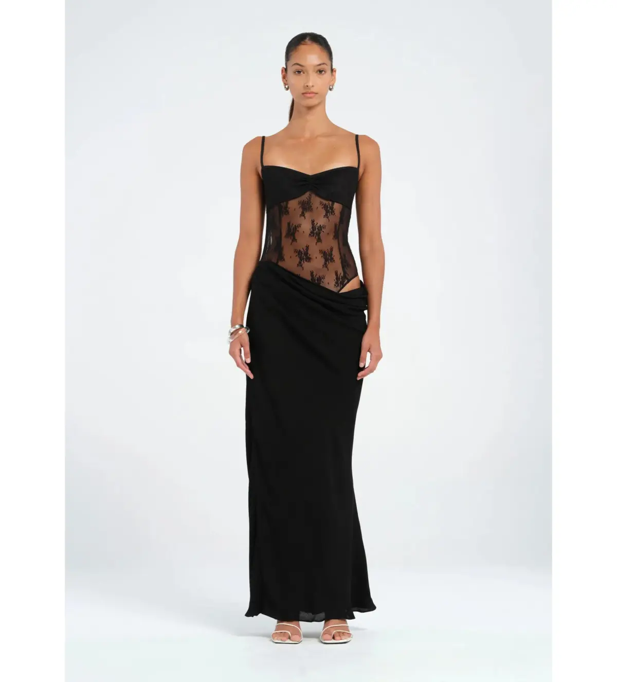 BENNI Akio Maxi Dress Black Size AU 10 - Image 1