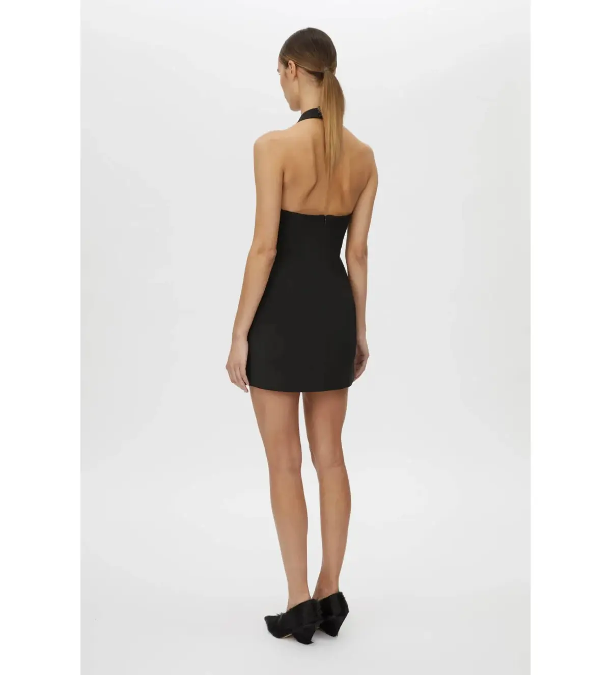Camilla and Marc Petra Halterneck Mini Dress Black Size 10 - Image 6