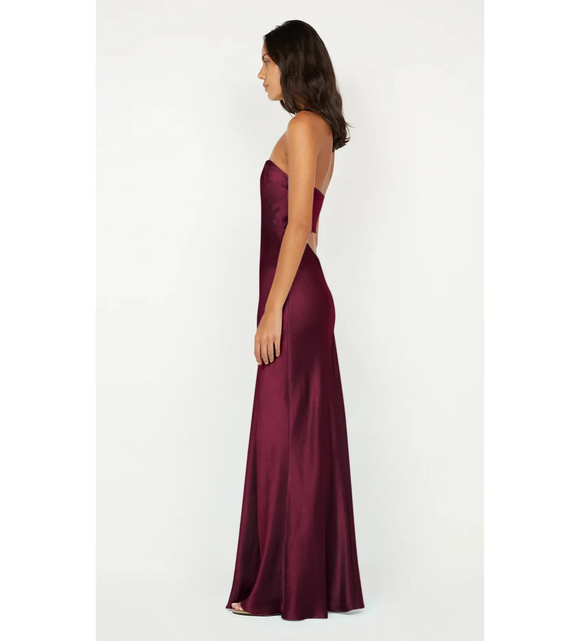 Bec and Bridge Cinder Strapless Maxi Dress in Plum Size M / AU 10 - Image 3