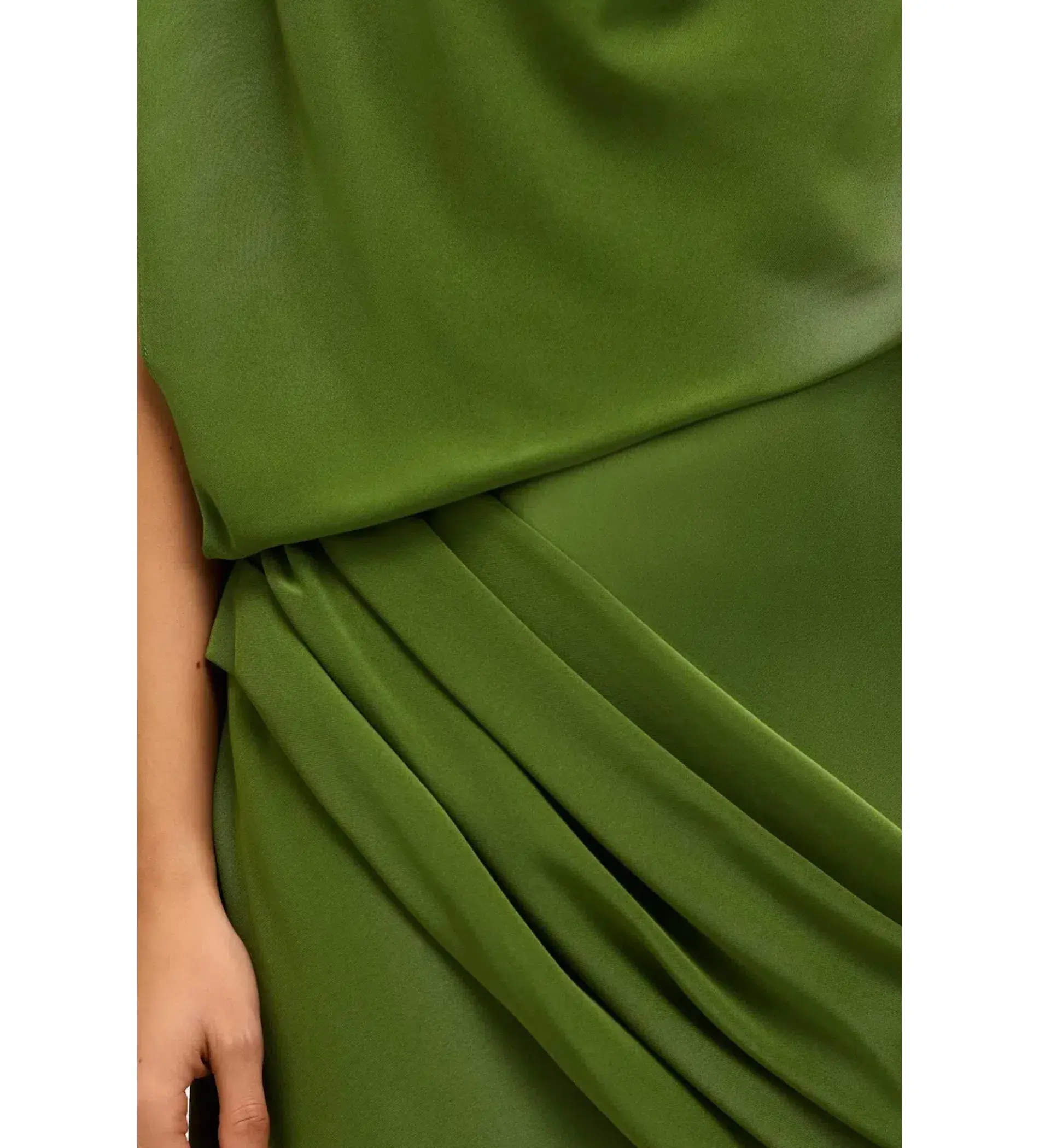 Acler Woodline Maxi Dress Fern Green Size AU 10 - Image 7
