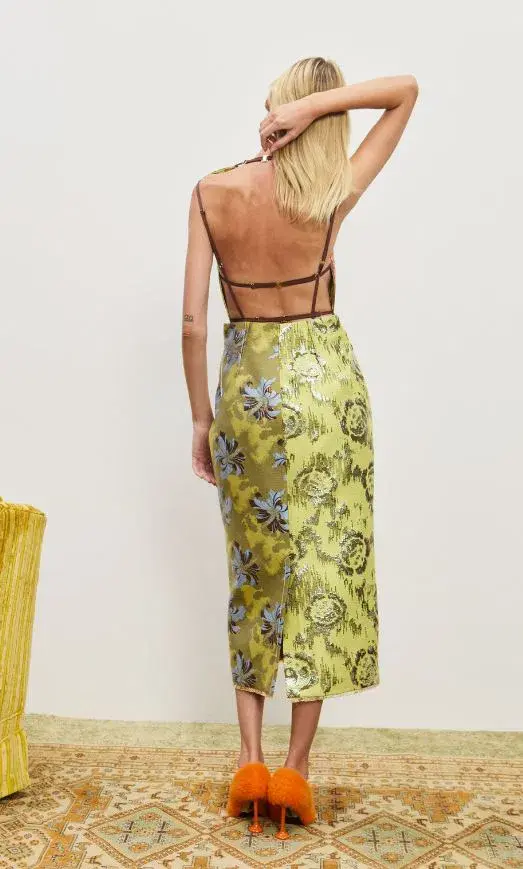Alemais Adriana Jacquard Gown Print Size 8 - Image 2