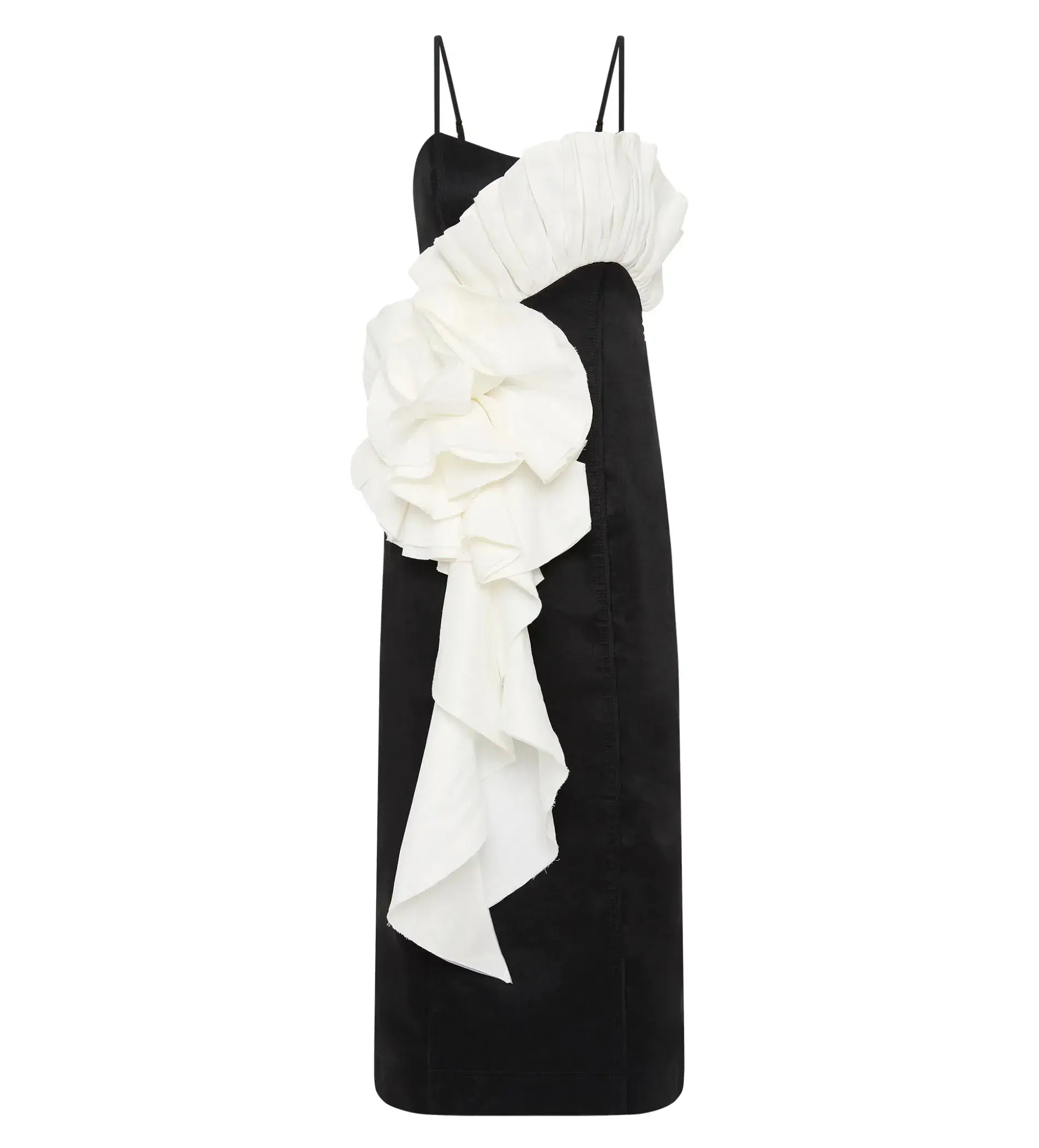 Aje Parallels Spiral Midi Dress Black Size 10 - Image 6