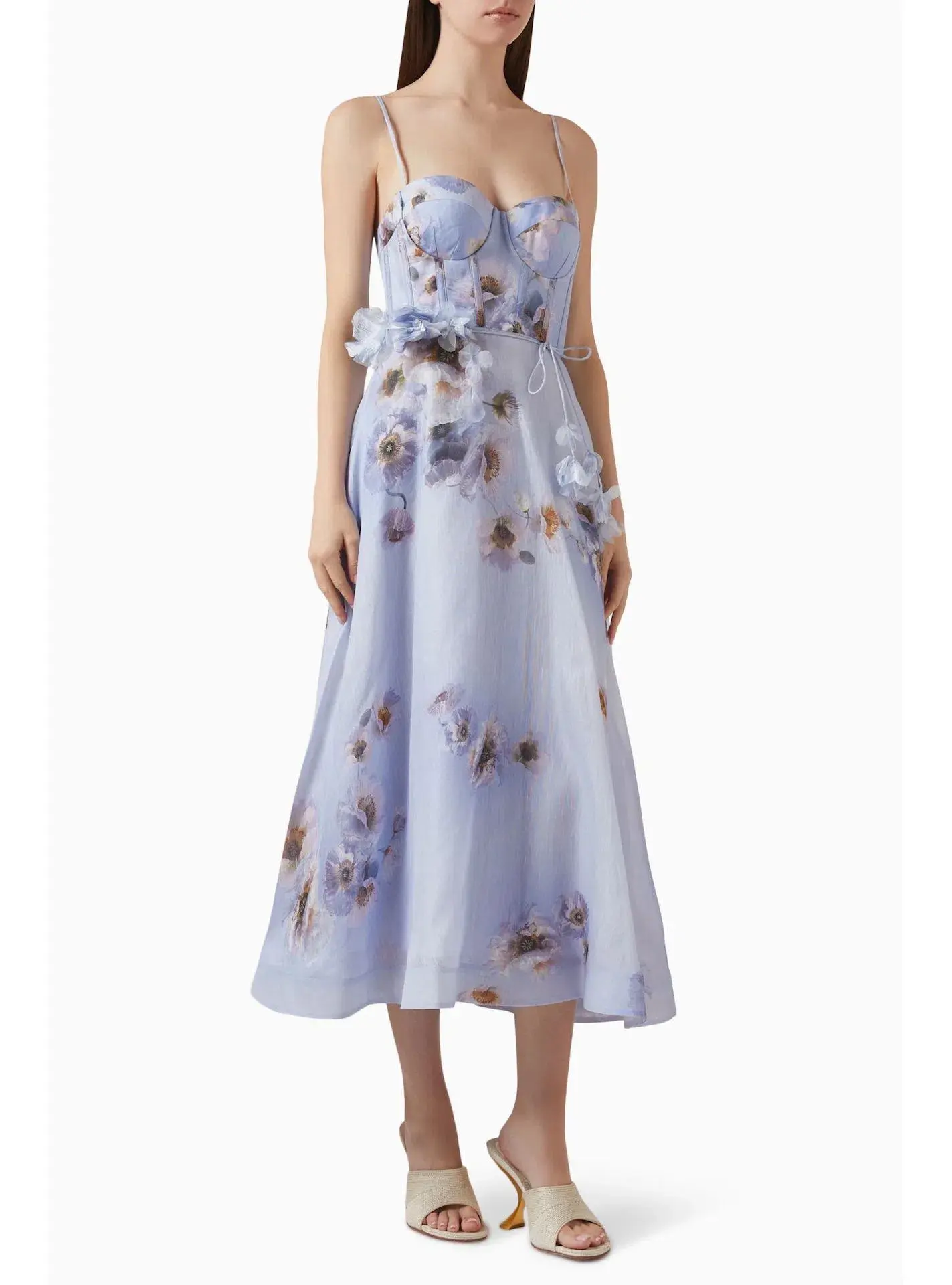 Zimmermann Hypnotic Picnic Dress in Lilac Poppy Size 2 / AU 12 - Image 1