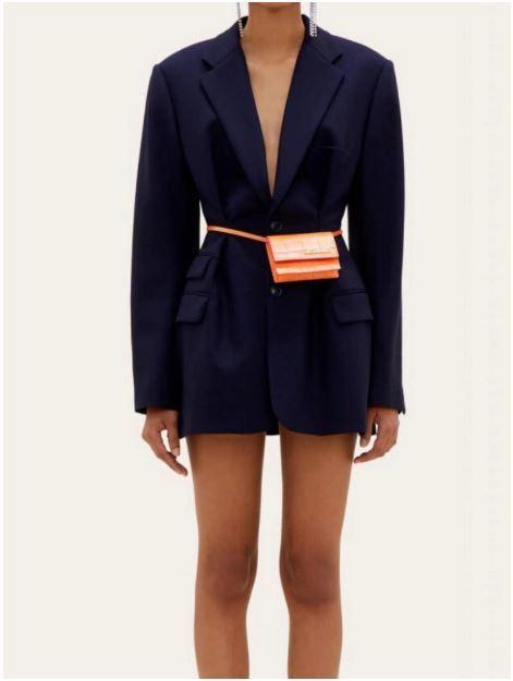 JACUEMUS Raffaella Jacket dress navy size 10  - Image 3