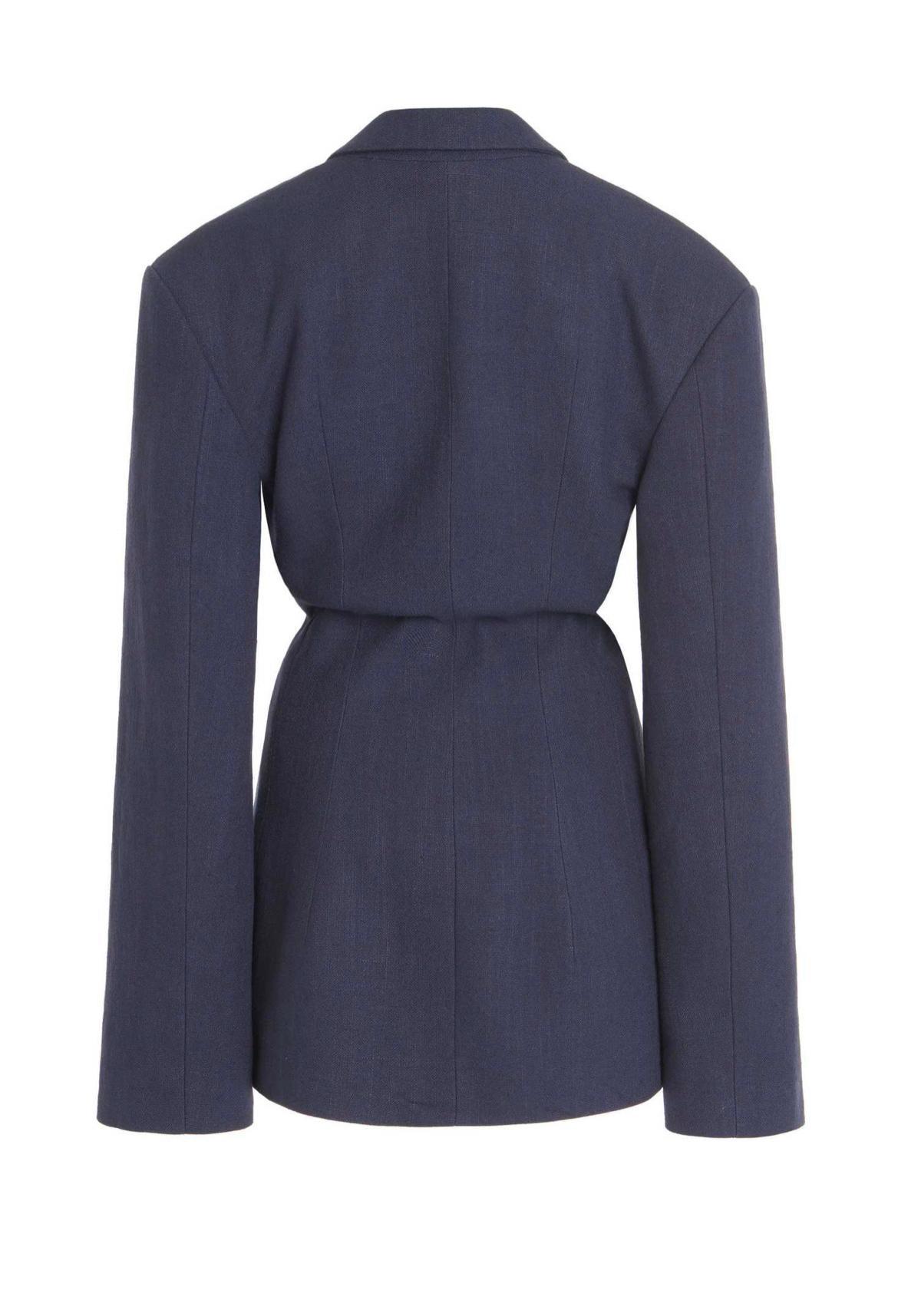 Jacquemus Arles Cutout Woven Mini Dress - Image 4