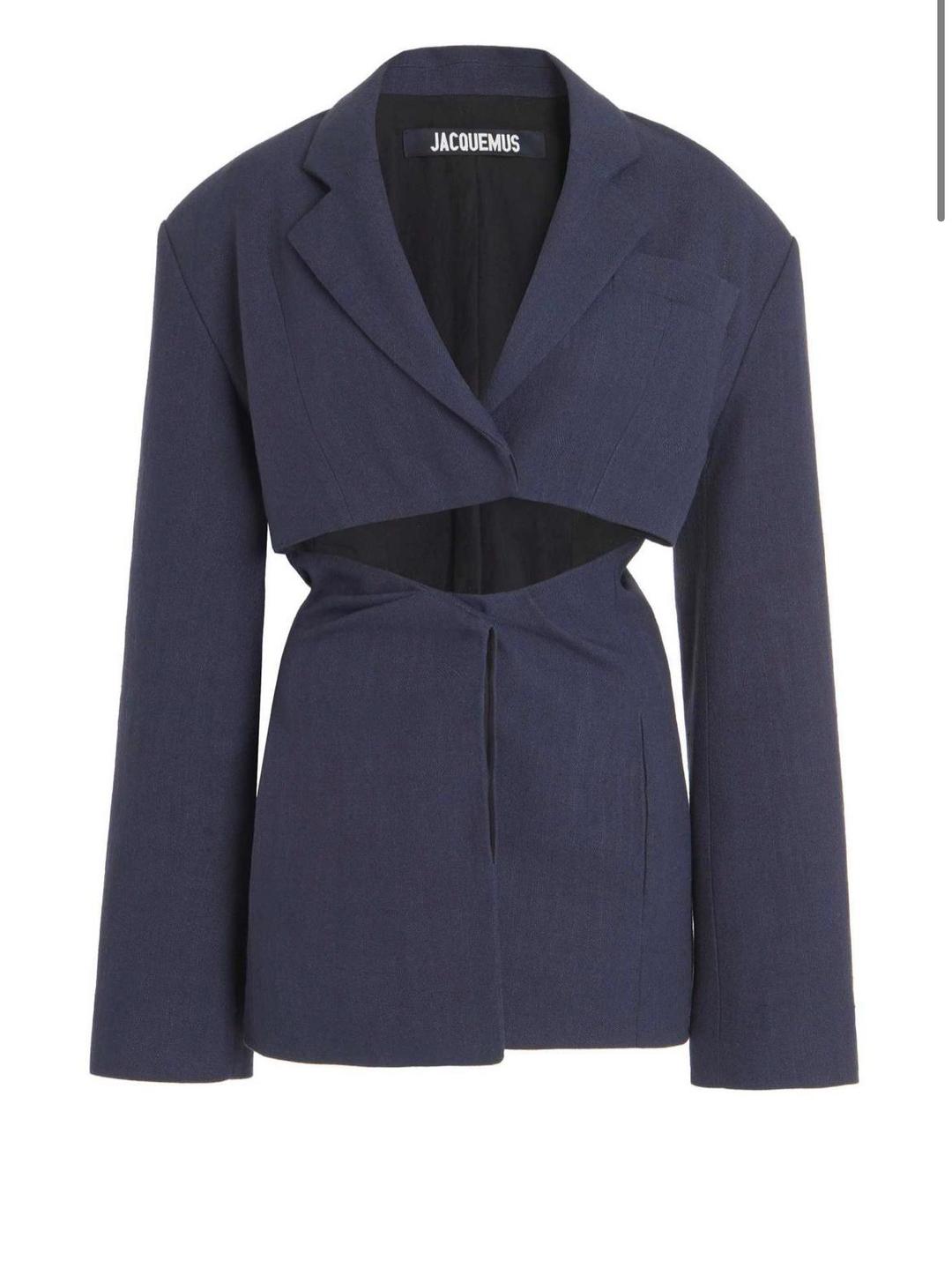 Jacquemus Arles Cutout Woven Mini Dress for rent on The Volte - main image