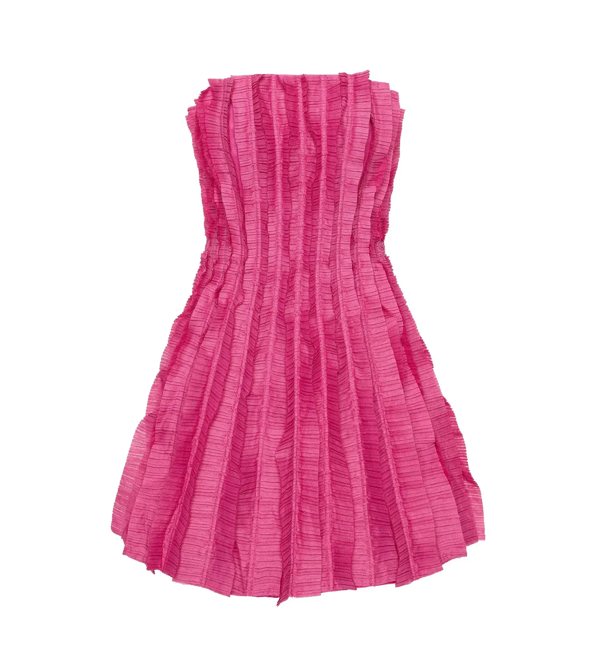 Aje Hybrid Sleeveless Mini Dress Fuchsia Rose Size 6 - Image 6