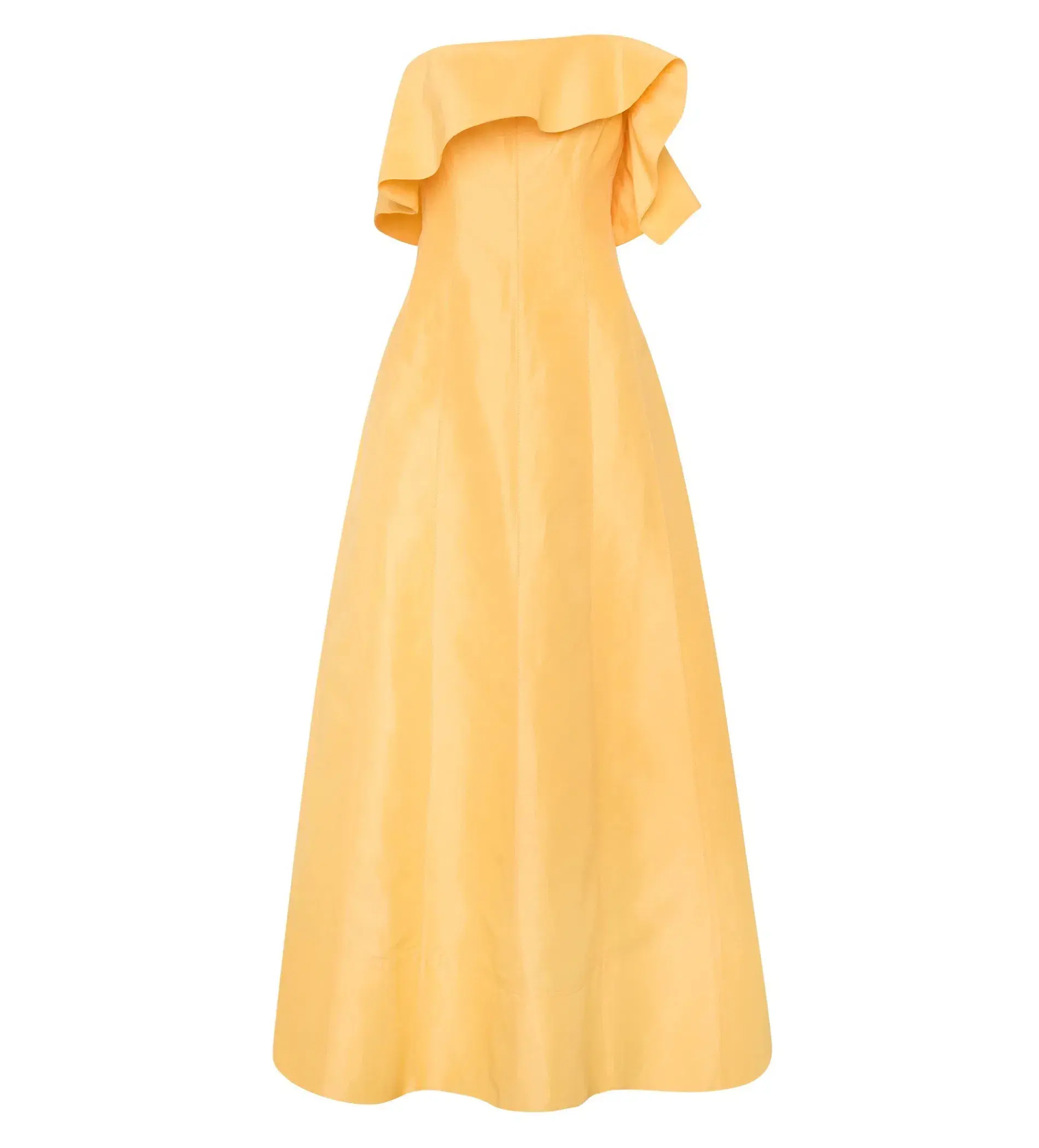 Aje Shallows Strapless Gown Marigold Yellow Size AU 10 - Image 5