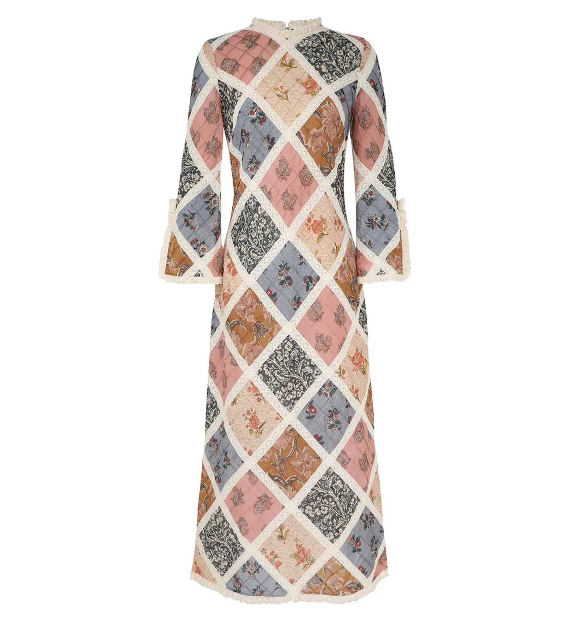 Zimmermann Tallow Lace Trim Midi Dress Multi Size 3 / Size  AU 14 - Image 4
