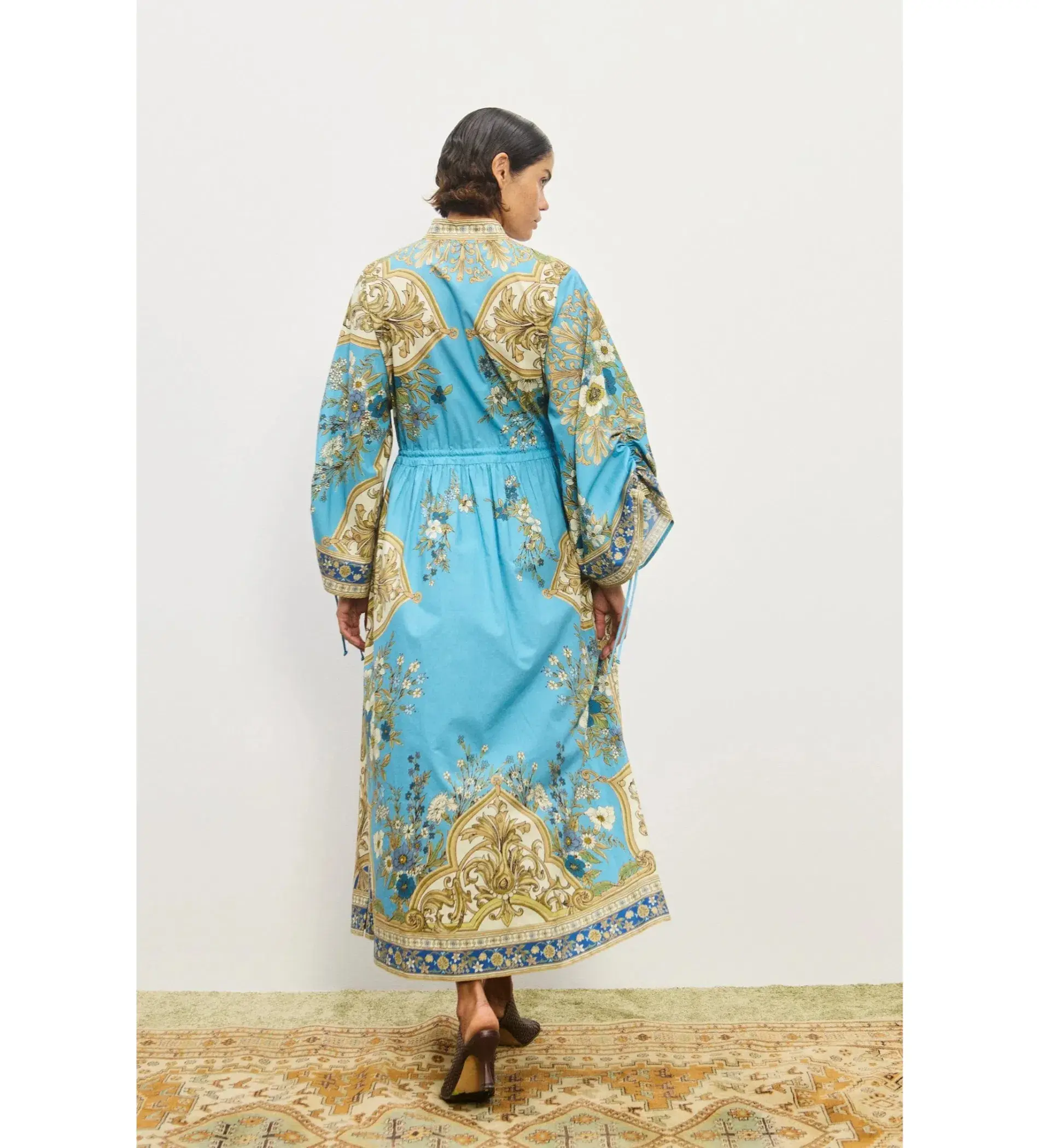 Alemais Cassie Pool Midi Dress Multi Size 10 - Image 4