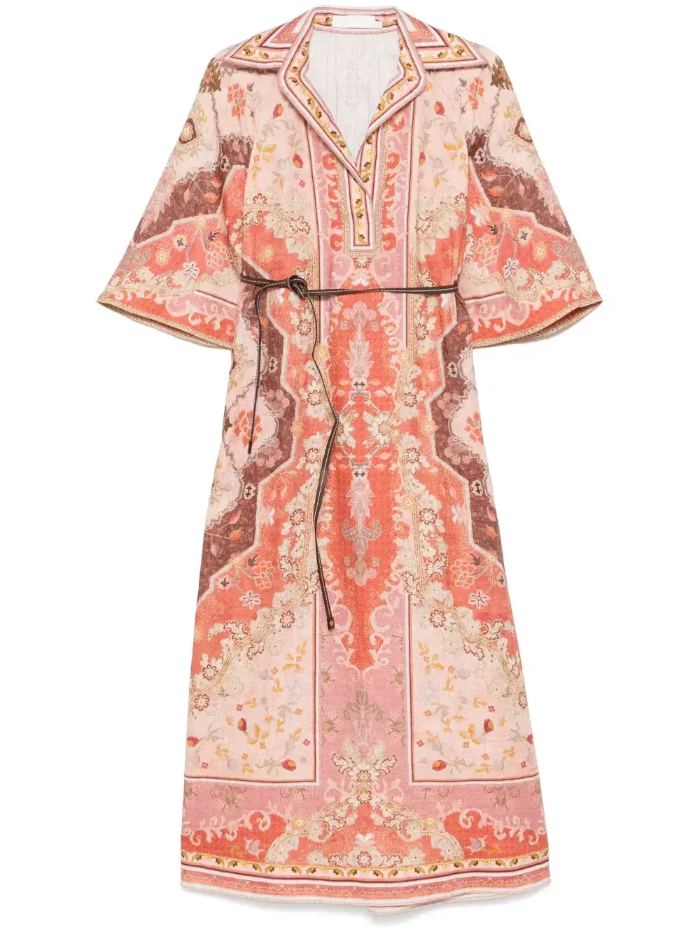 Zimmermann Wylie Midi Dress Multi Size 12 - Image 4