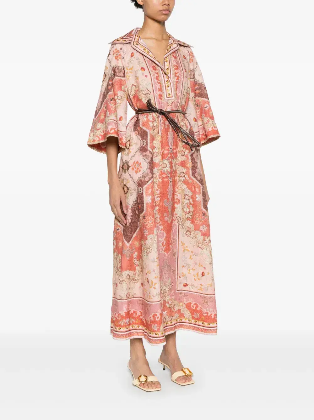 Zimmermann Wylie Midi Dress Multi Size 12 - Image 2