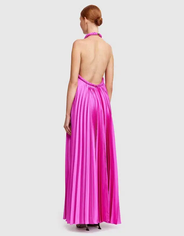 Acler Fixby Maxi Dress Violet Size 10 - Image 3