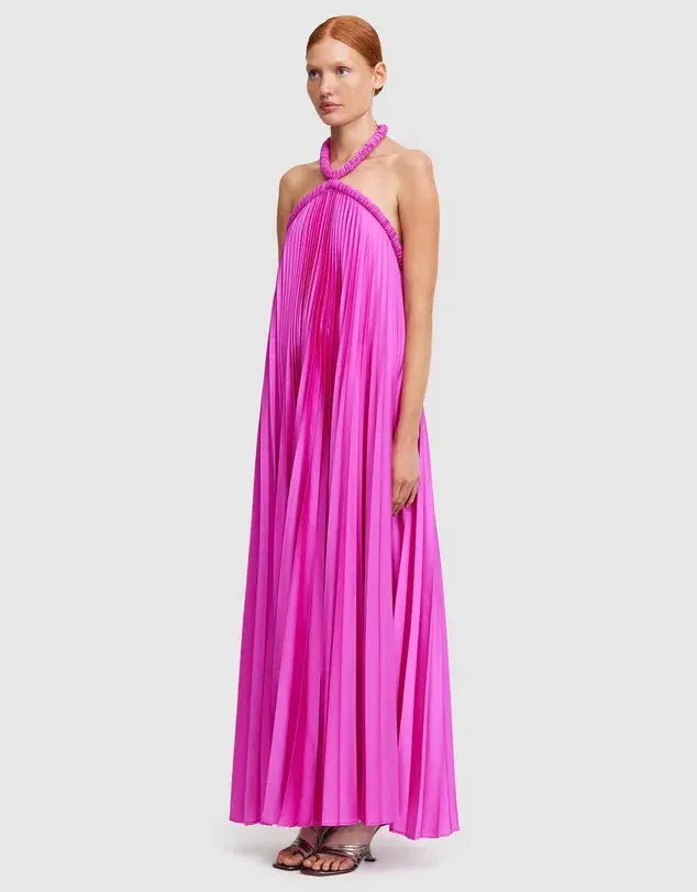 Acler Fixby Maxi Dress Violet Size 10 - Image 2