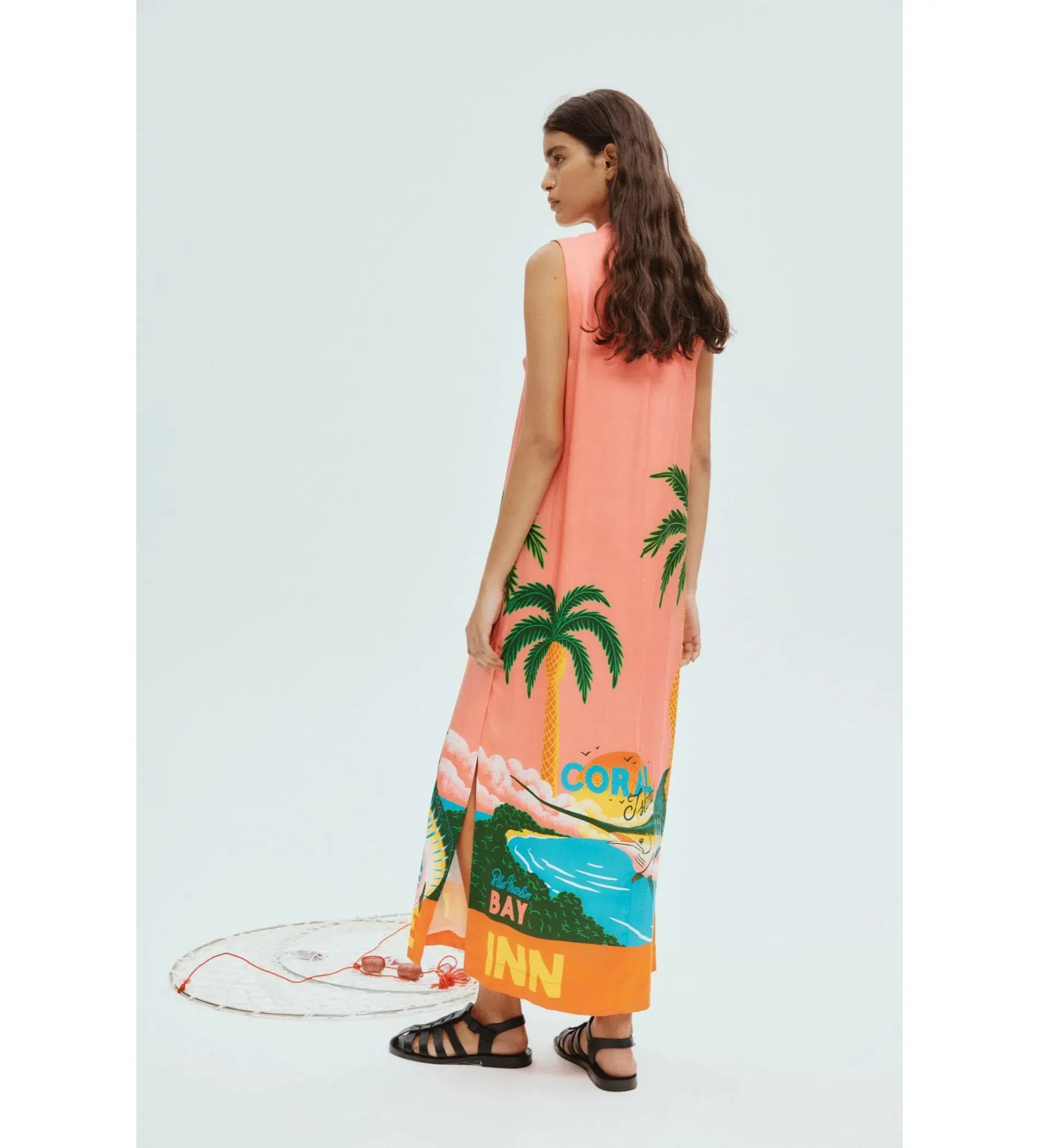 Alemais Paradiso Silk Midi Dress in Print Size 16 - Image 3