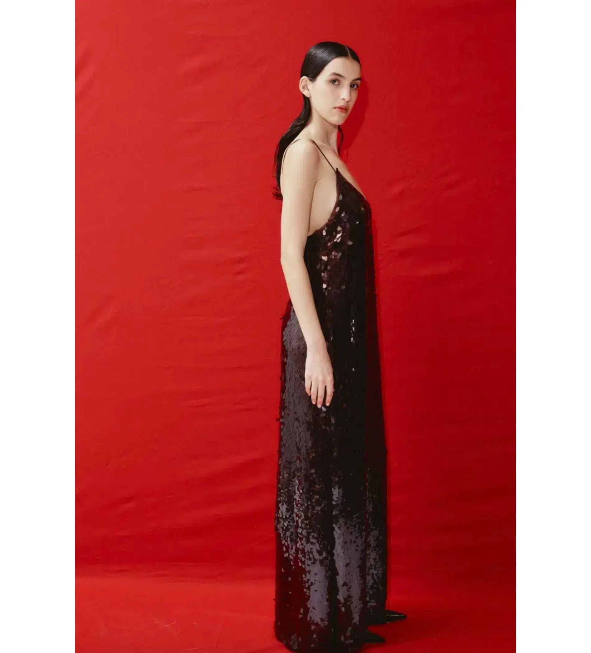 Alemais Geanie Sequin Gown In Chocolate Size L / AU 12 - Image 2