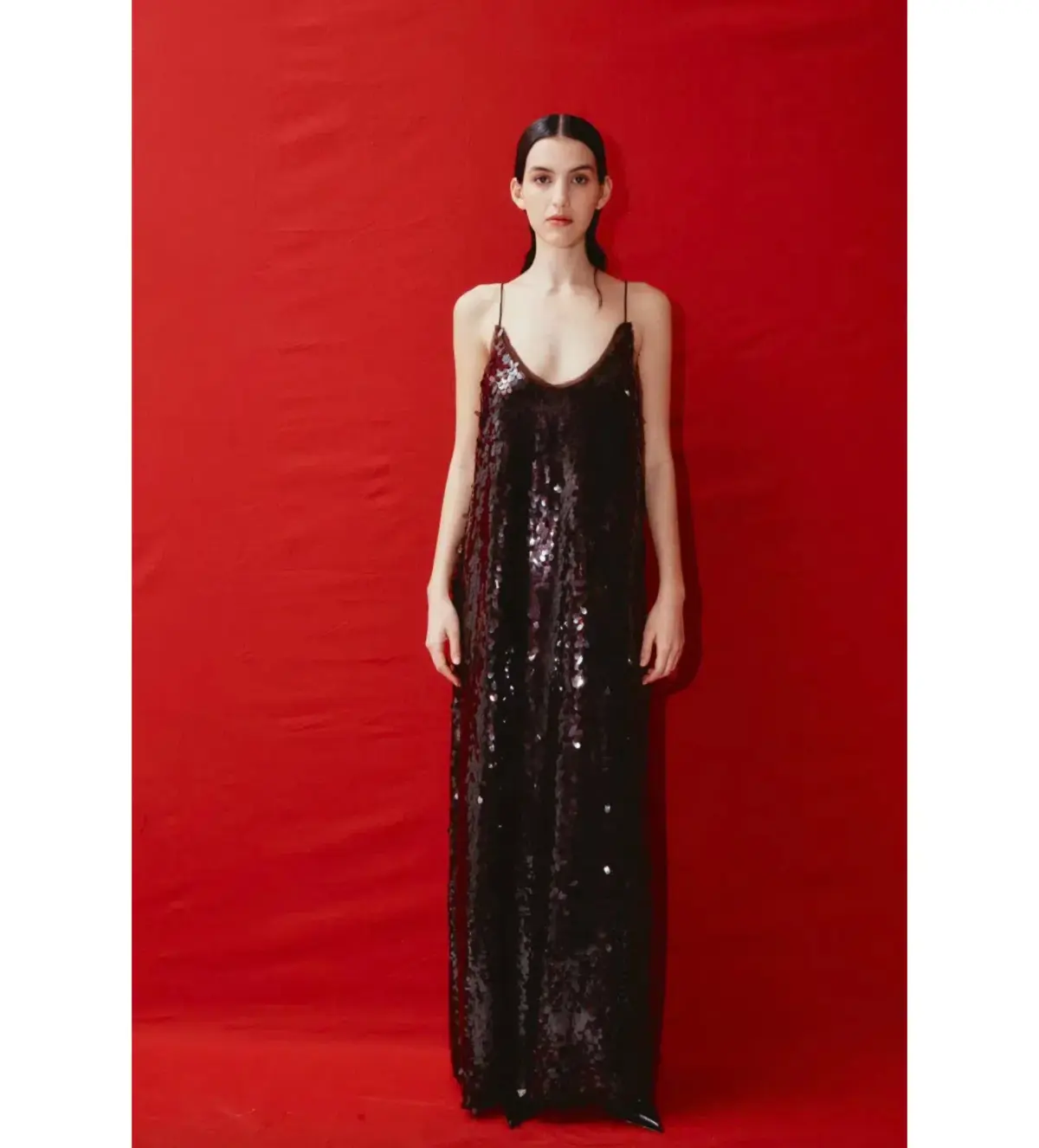 Alemais Geanie Sequin Gown In Chocolate Size L / AU 12 - Image 1