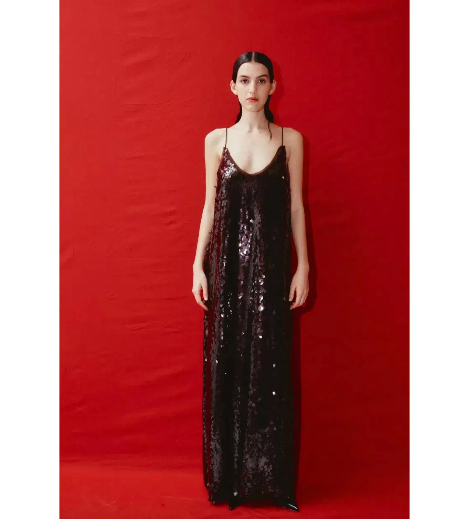 Alemais Geanie Sequin Gown In Chocolate Size L / AU 12 - Image 1