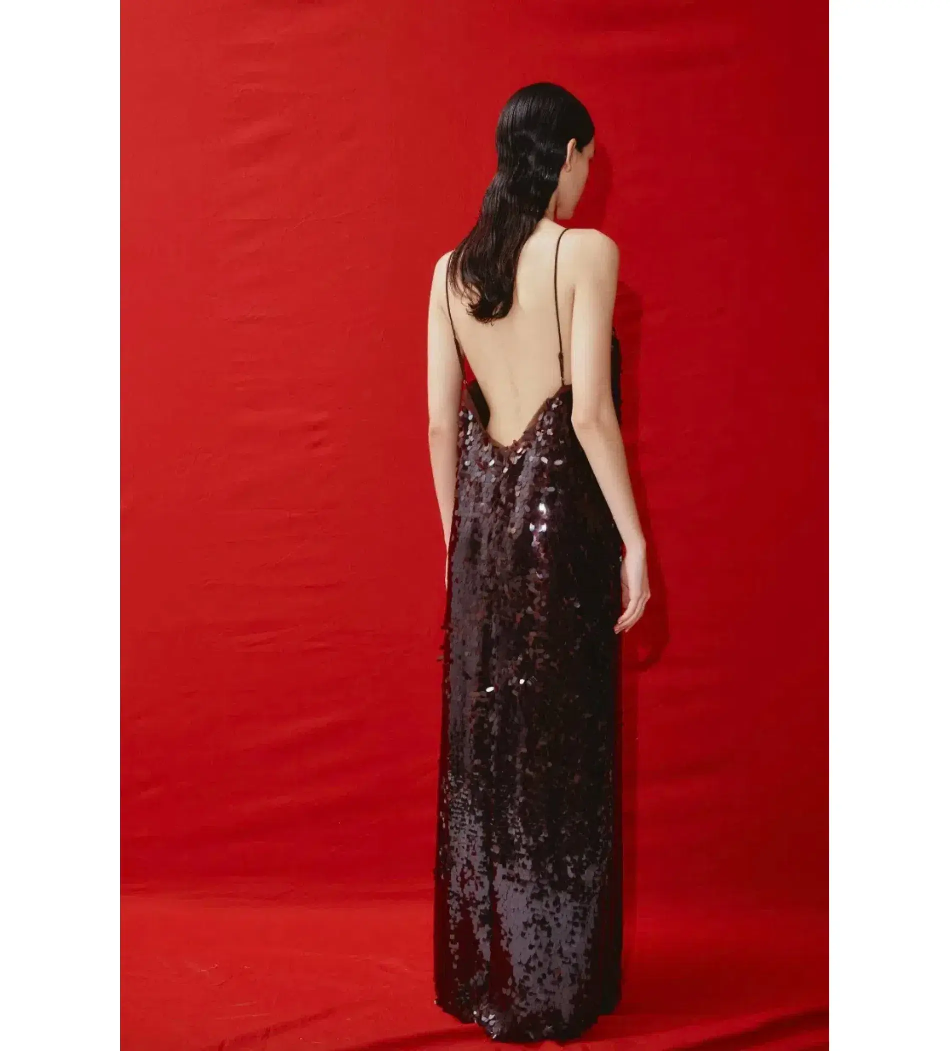 Alemais Geanie Sequin Gown In Chocolate Size L / AU 12 - Image 3