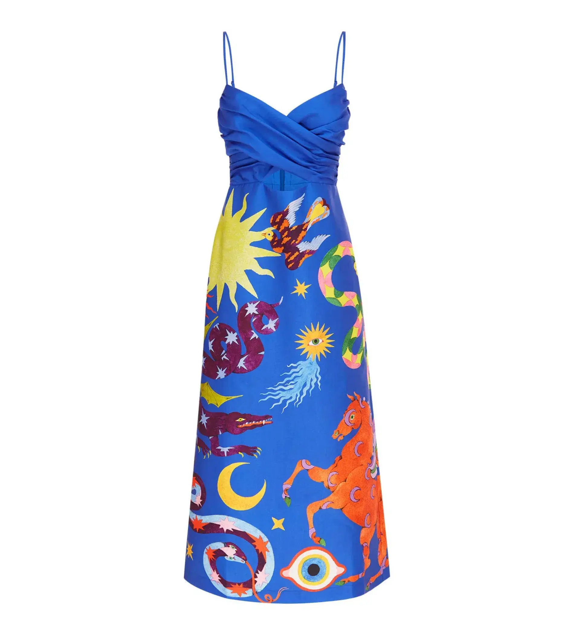 Alémais Guardian Silk Midi Dress in Blue Size XL / AU 14 - Image 5