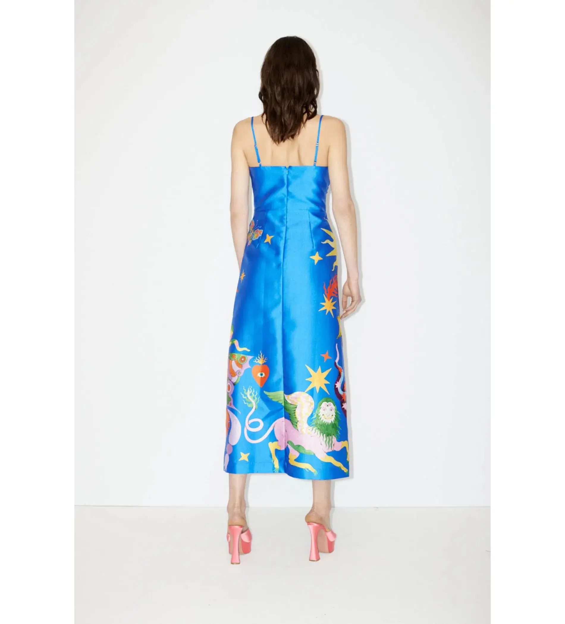 Alémais Guardian Silk Midi Dress in Blue Size XL / AU 14 - Image 3
