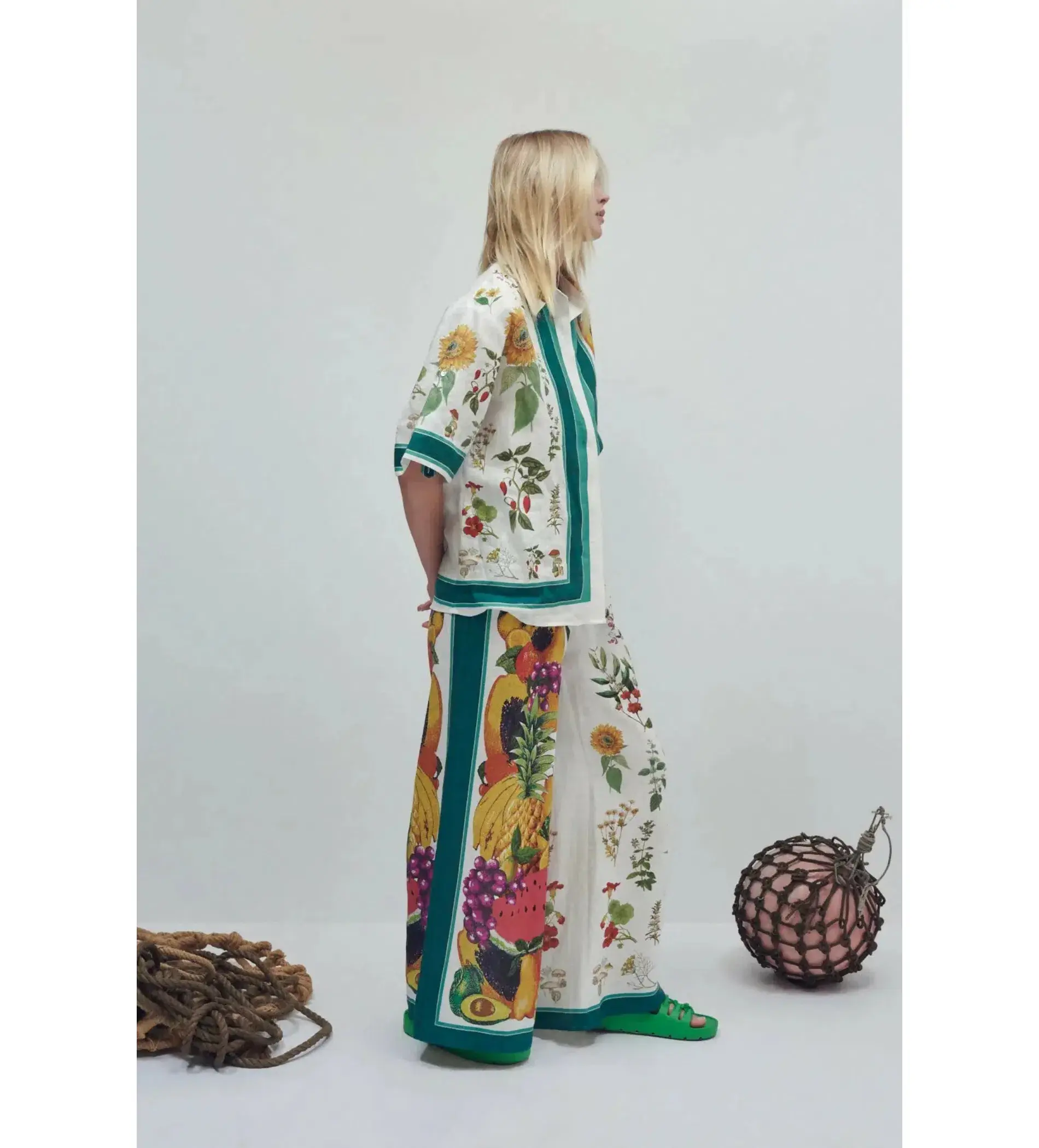 Alemais Frutta Shirt and Pants Set in Multi Size AU 14 - Image 2