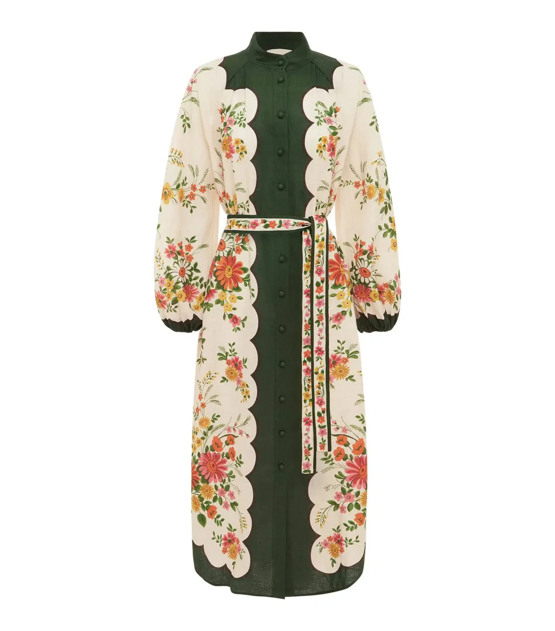 Alemais Elisabetta Midi Shirtdess Floral Size AU 14 - Image 5
