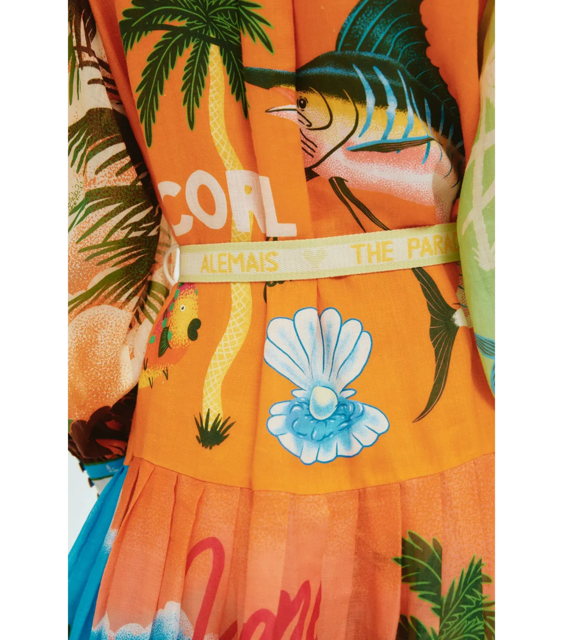 Alemais Paradiso Midi Shirtdress Multi Print Size AU 12 - Image 5