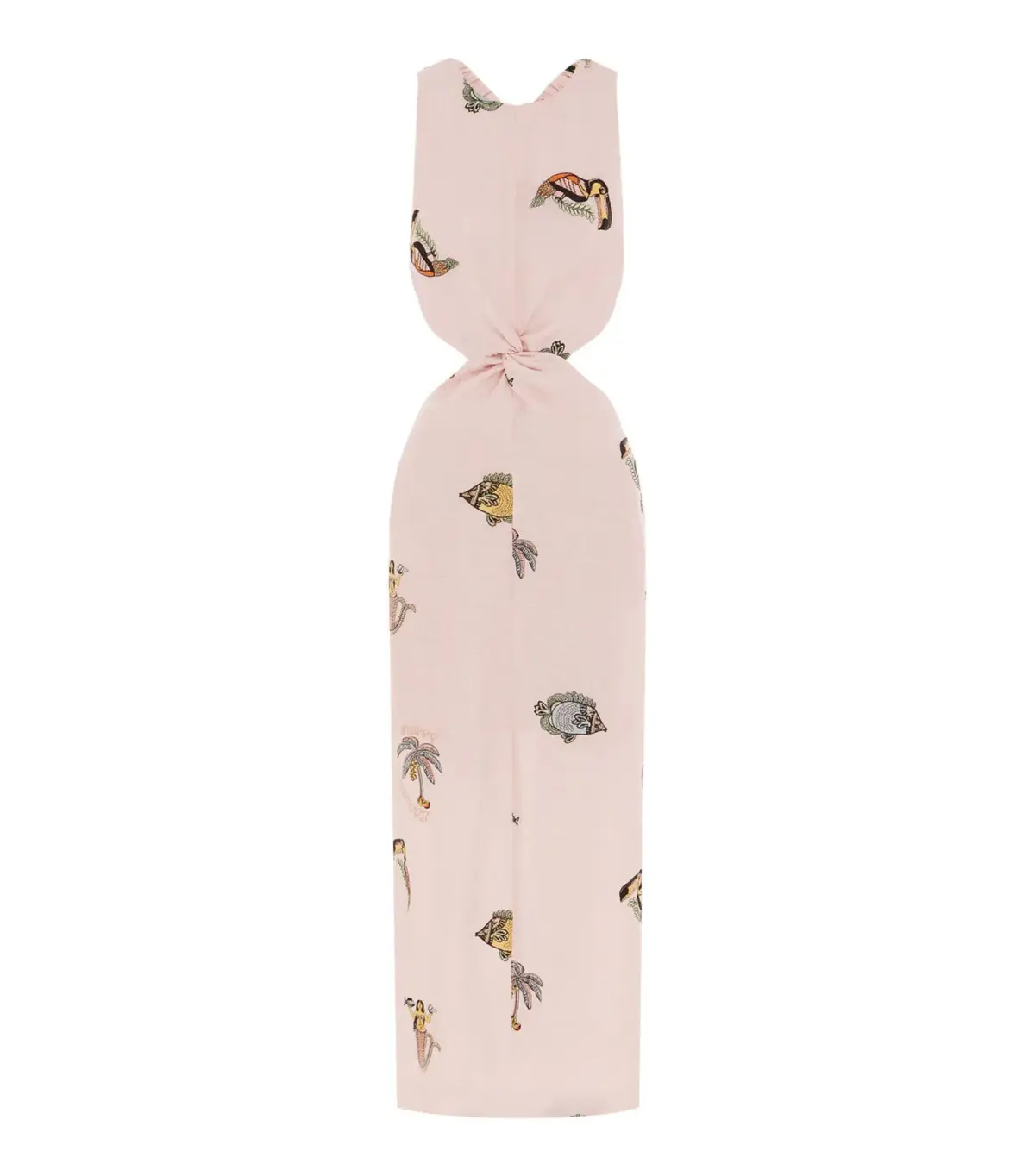 Alémais Vacay Front Twist Midi Dess Pink Size AU 12 - Image 4