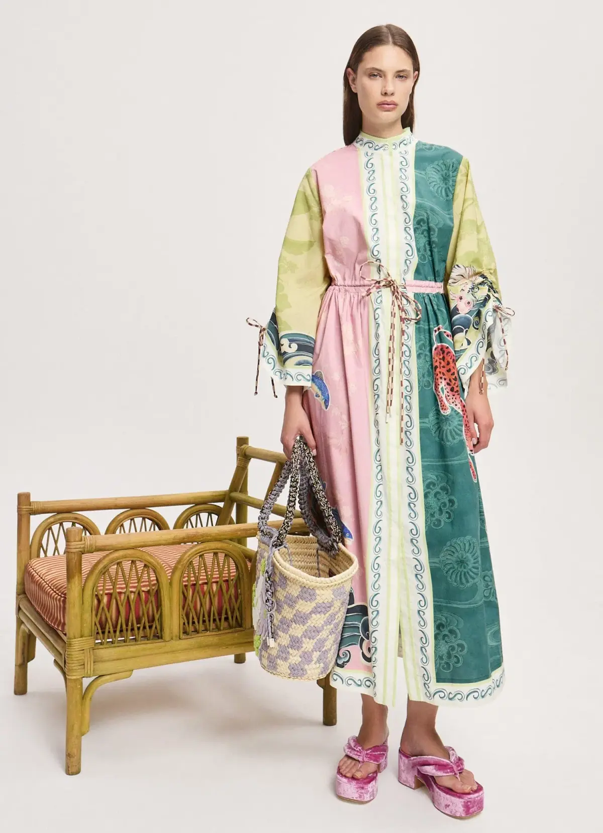 Alémais Rochester Midi Shirtdress Multi Size 12 - Image 1
