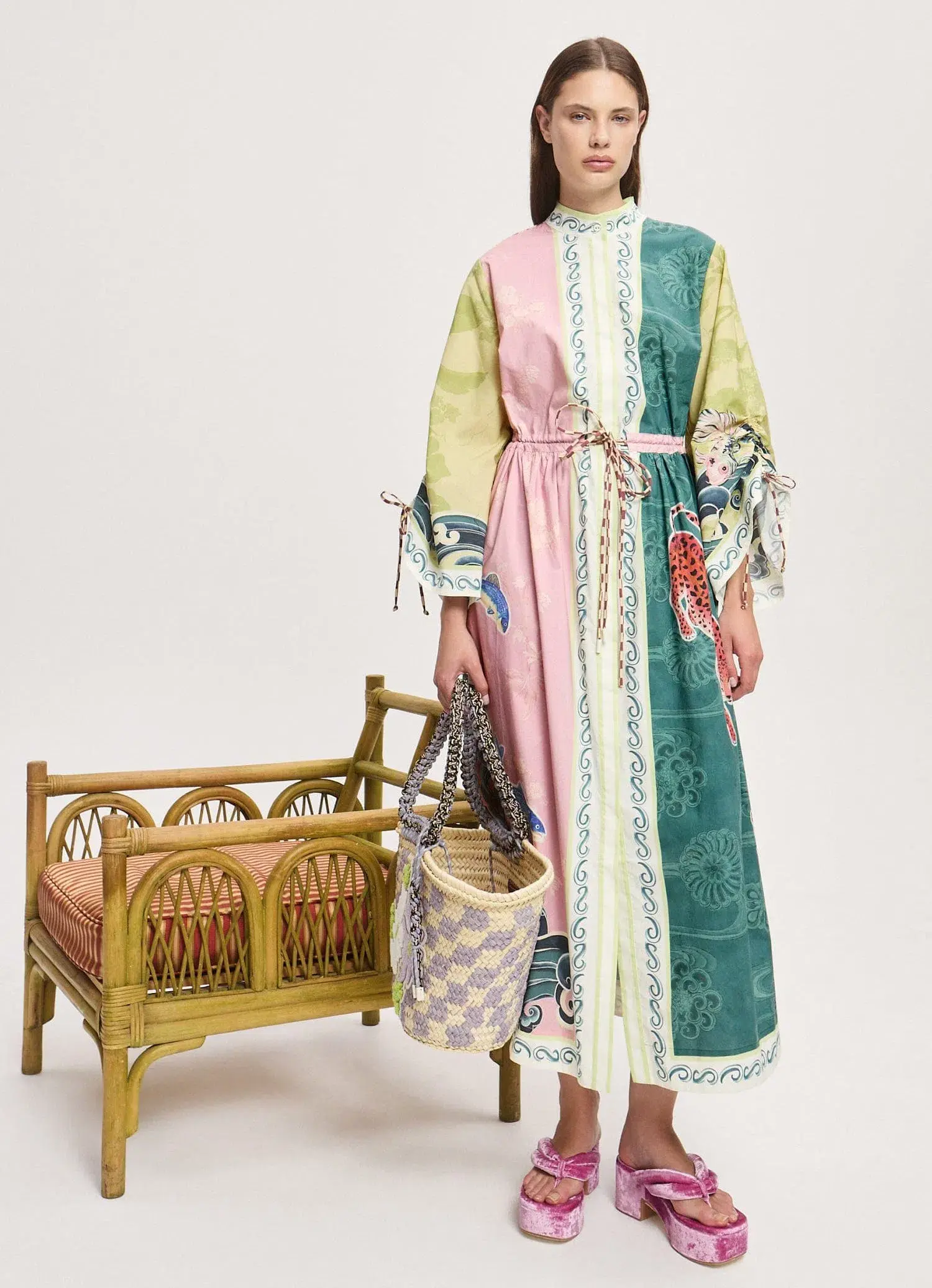 Alémais Rochester Midi Shirtdress Multi Size 12 - Image 1
