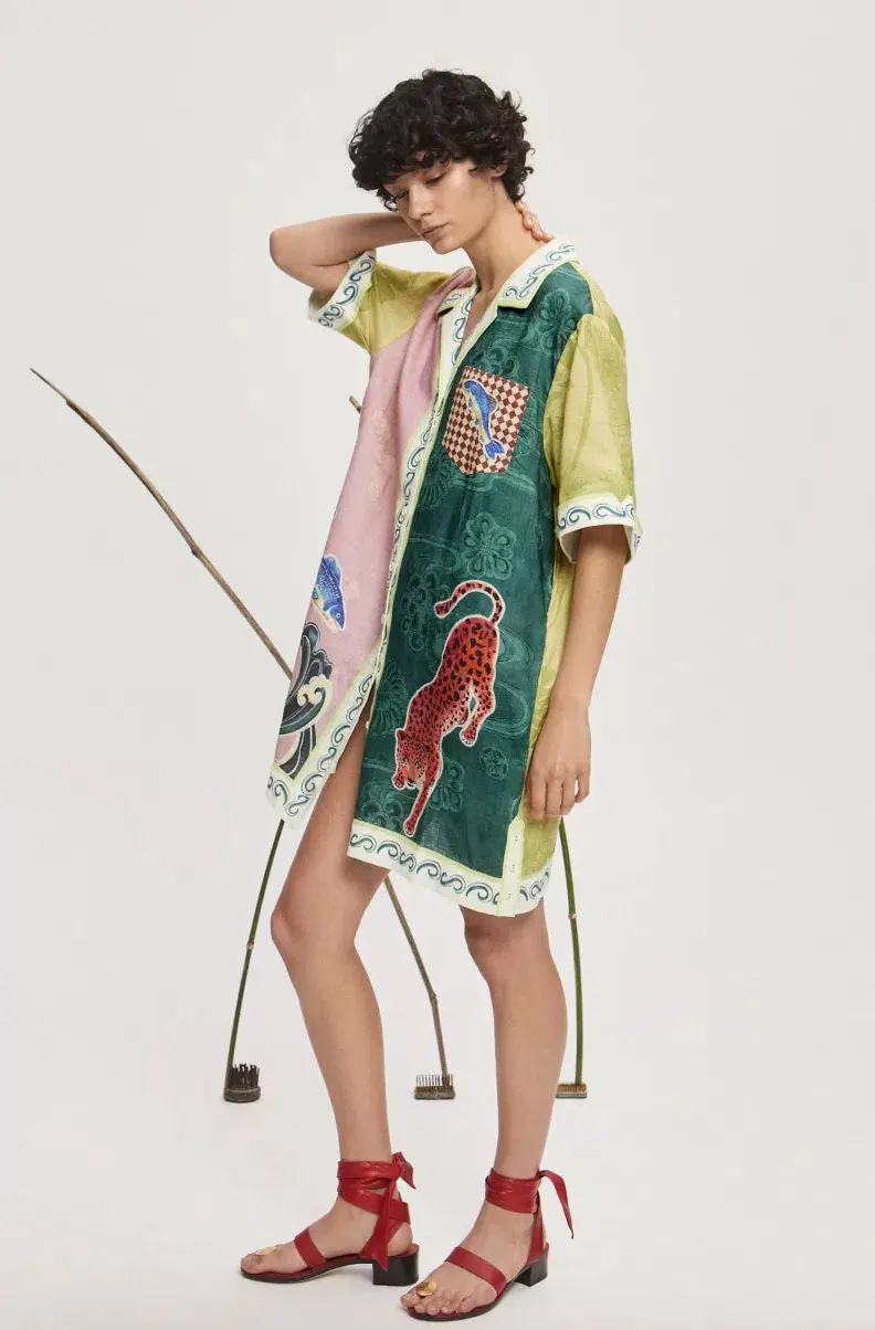 Alémais Rochester Mini Shirtdress Multi Size 16 - Image 5