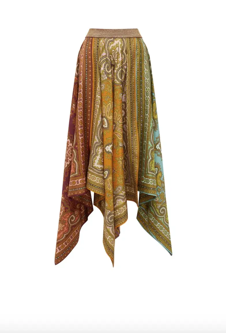 Alémais Clemenza Shirt and Scarf Skirt Set Multi Size 16 for rent on The Volte - main image