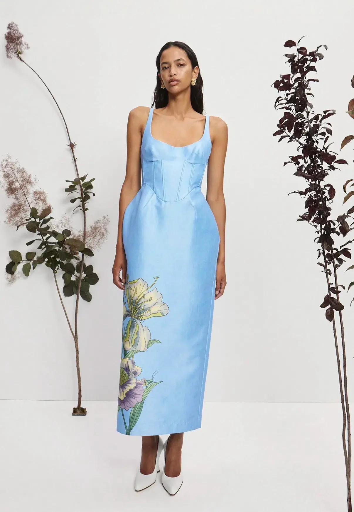 Alemais Donata Taffeta Gown Blue Size 14  - Image 1