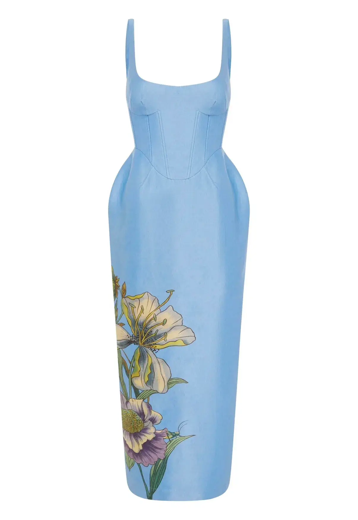 Alemais Donata Taffeta Gown Blue Size 14  - Image 4