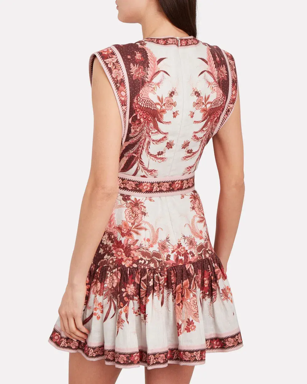 Zimmermann Wavelength Fluted Dress Print Size 12 - Image 2