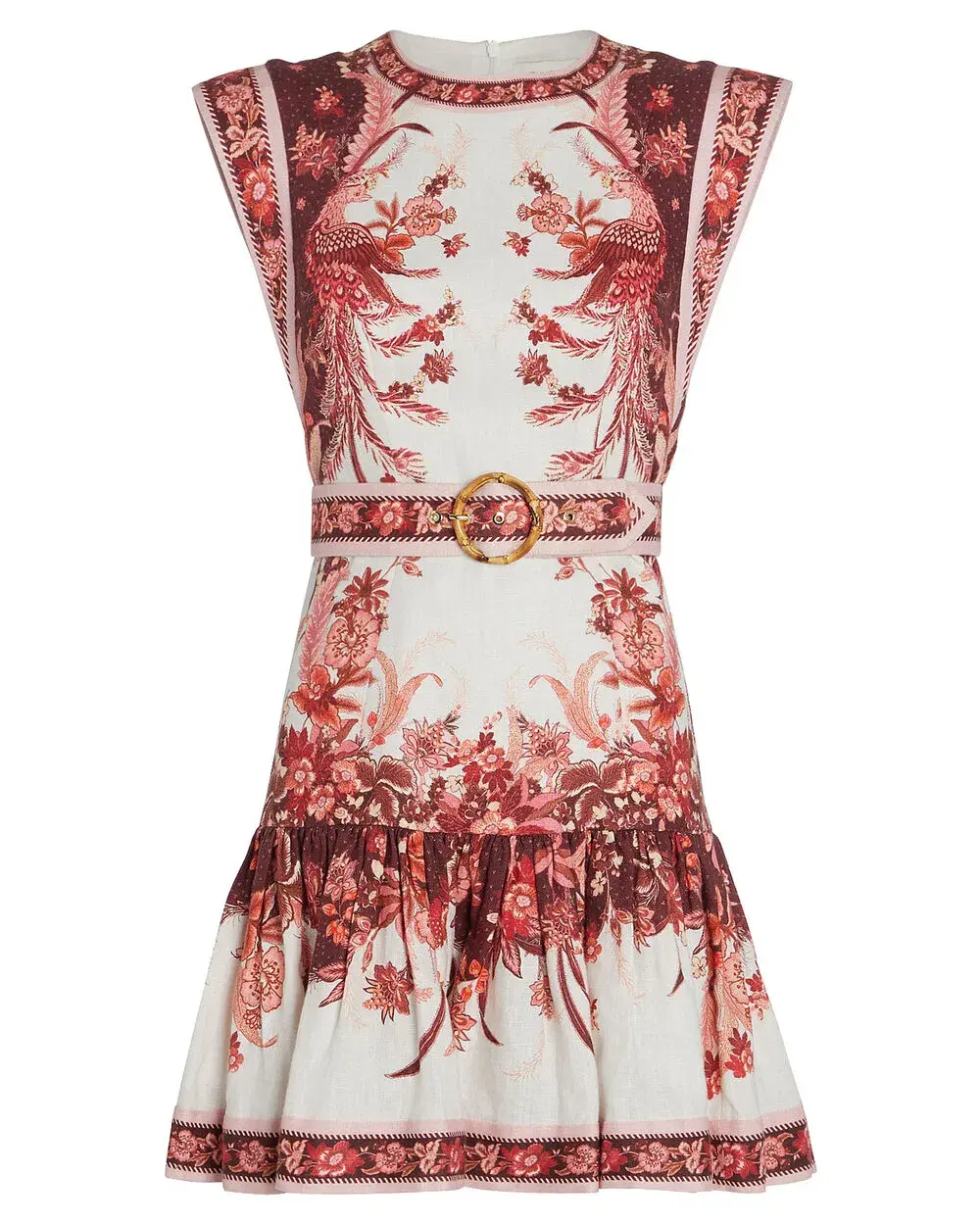 Zimmermann Wavelength Fluted Dress Print Size 12 - Image 3