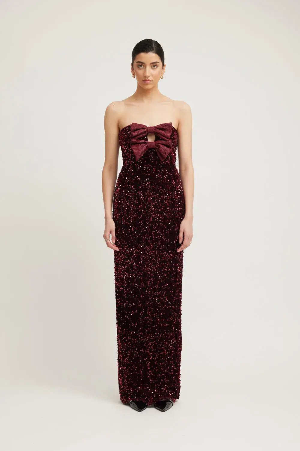 Tojha Harlynne Maxi Dress Merlot Size 10 - Image 1