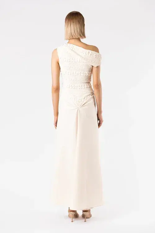 One Fell Swoop Adapt Maxi Dress  in Cream Size AU 8 - Image 4