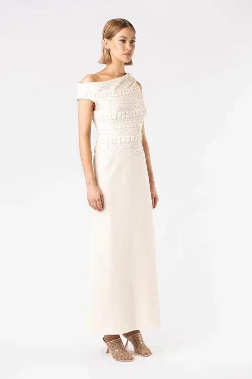 One Fell Swoop Adapt Maxi Dress  in Cream Size AU 8 - Image 3