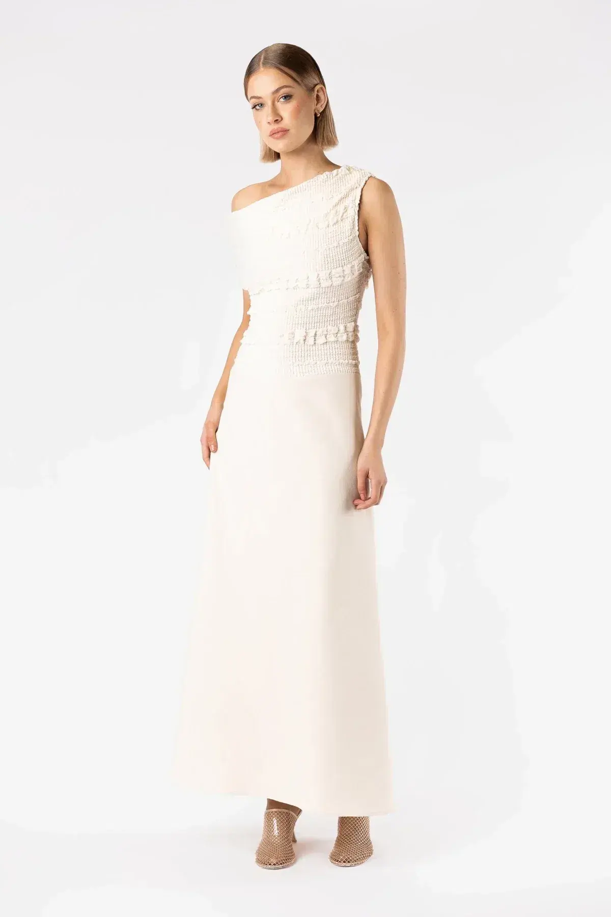 One Fell Swoop Adapt Maxi Dress in Cream Size AU 12 - Image 2