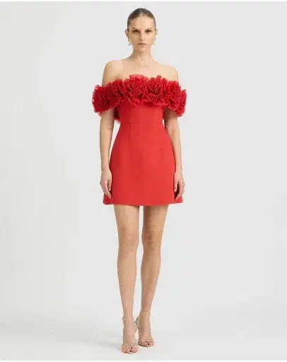 Sonya Moda Nahla Mini Dress in Red Size AU 6 - Image 1